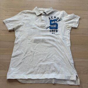 Aeropostale 5th Ave Rowing Team Polo Shirt Mens Small Vintage Y2K